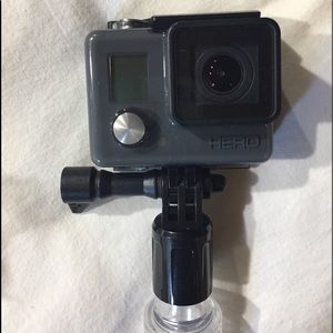 GOPRO hero, mounts, shaft, micro SD card, charger